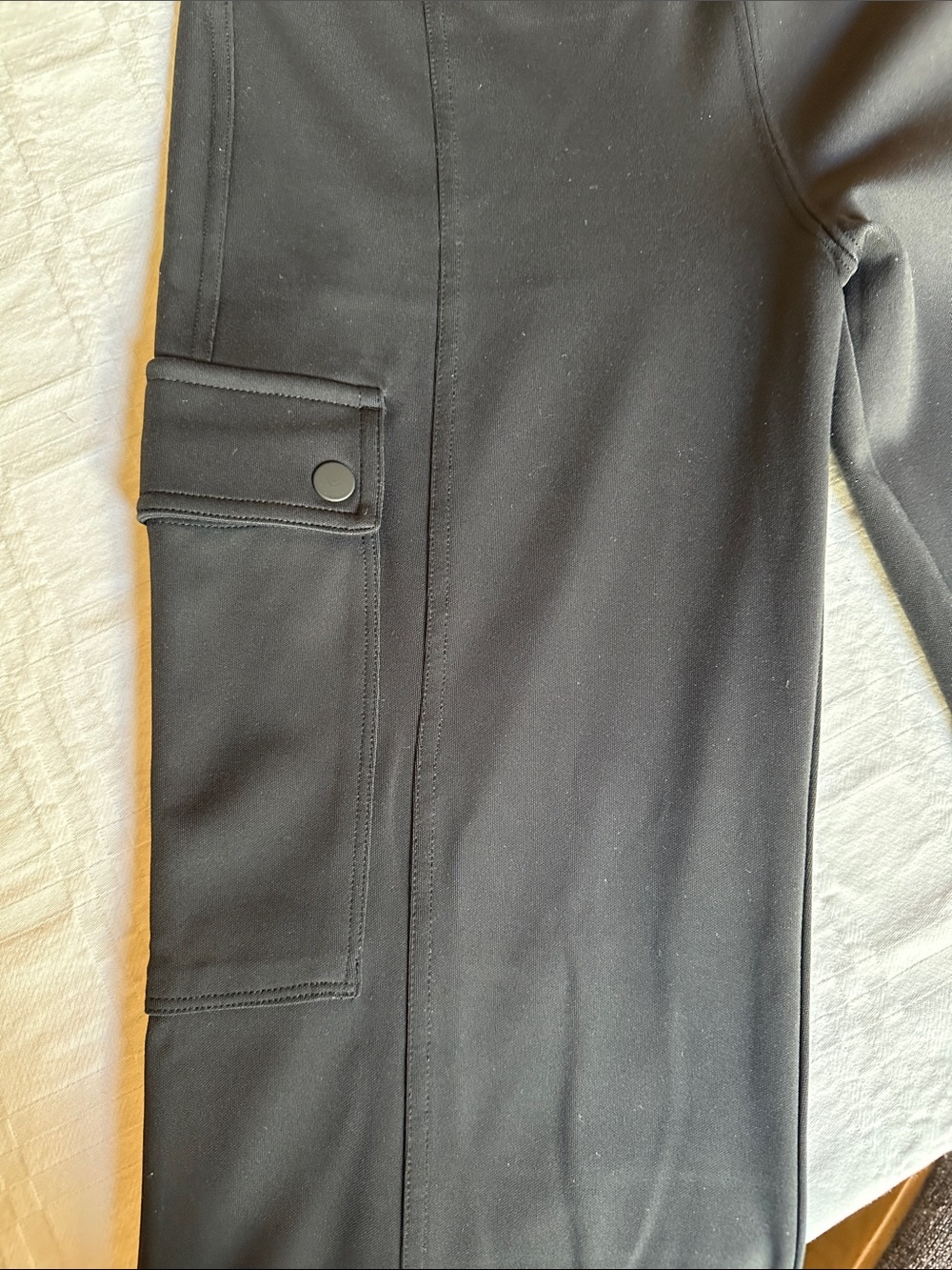 Athleta Delancey Straight Cargo Pants, Black - Picture 4 of 4